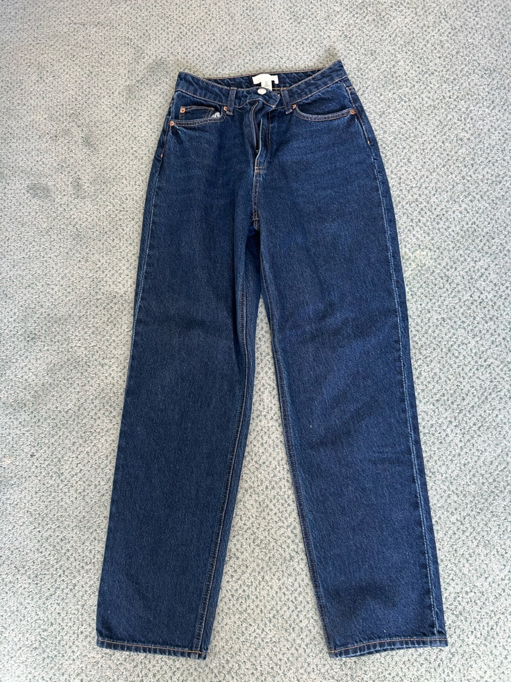 H&M Dark Blue Straight Leg Jeans